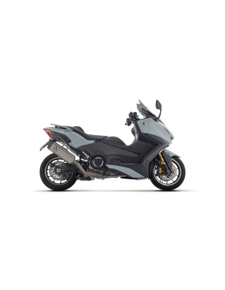 Ligne complète racing avec silencieux Pista ARROW - aluminium dark - embout carbone - non homologué - YAMAHA TMAX 560 2025-2026