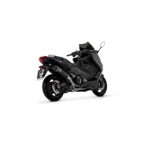 Ligne complète avec silencieux Indy Race ARROW - titane dark - embout carbone - homologué - YAMAHA 2