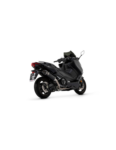 Ligne complète avec silencieux Indy Race ARROW - titane dark - embout carbone - homologué - YAMAHA