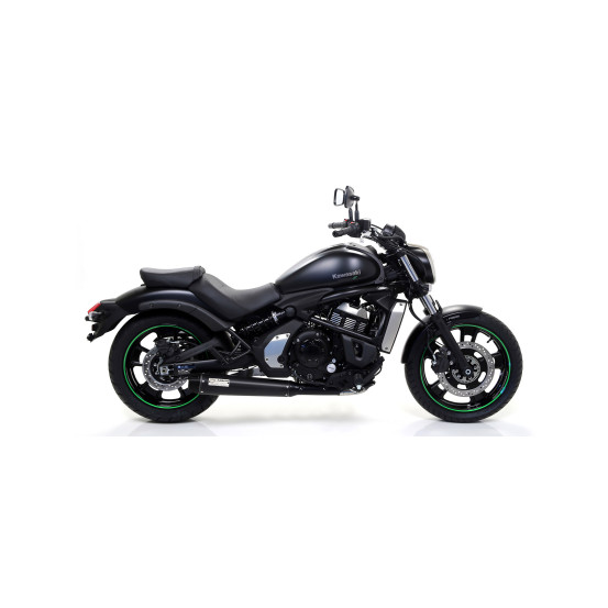 Ligne complète Rebel ARROW - inox dark - embout aluminium dark - homologué - KAWASAKI VULCAN S 650 2021-2024
