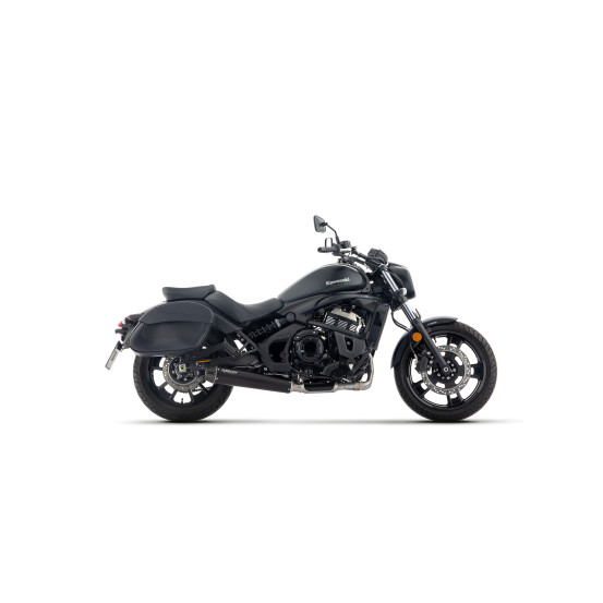 Ligne complète Rebel poli ARROW - inox dark - embout aluminium - homologué - KAWASAKI VULCAN S 650 2025-2026