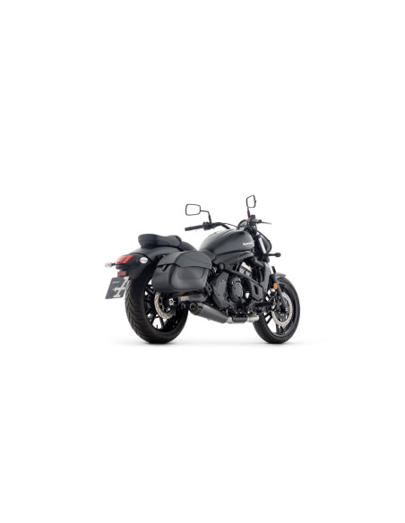 Ligne complète Rebel ARROW - inox dark - embout aluminium dark - homologué - KAWASAKI VULCAN S 650 2025-2026