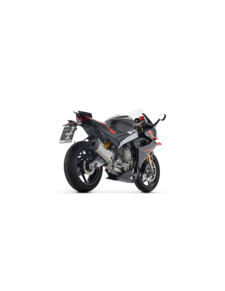 Ligne complète avec silencieux Indy Race EVO ARROW - aluminium dark - embout carbone - non homologué - APRILIA