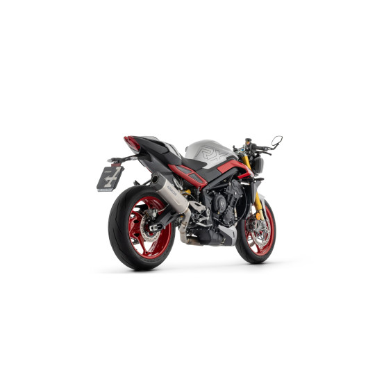 Ligne complète avec silencieux Indy Race EVO ARROW - titane - embout carbone - non homologué - TRIUMPH STREET TRIPLE 765 RX 2026