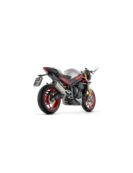 Ligne complète avec silencieux Indy Race EVO ARROW - titane - embout carbone - non homologué - TRIUMPH STREET TRIPLE 765 RX 2026
