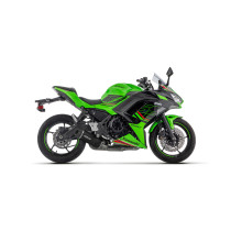 Ligne complète avec silencieux Indy Race EVO ARROW - aluminium dark - embout carbone - homologué - KAWASAKI