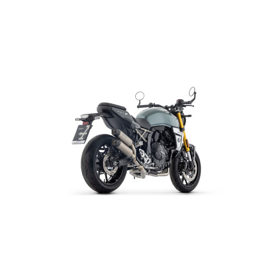 Ligne complète avec silencieux Round-Sil ARROW - titane - embout carbone - homologué - SUZUKI GSX-8T / GSX-8TT 2025-2026