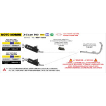 Pare-chaleur en carbone ARROW - MOTO MORINI X-CAPE 700 2025-2026