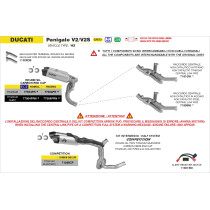 Kit intermédiaire ARROW COMPETITION - titane - embout carbone - non homologué - DUCATI