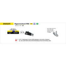 Raccord non catalysé ARROW - non homologué - DUCATI HYPERMOTARD 950 / 950 SP 2019-2021