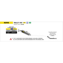 Raccord non catalysé ARROW - non homologué - KOVE 450 RALLY 2023-2024