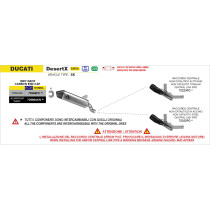 Raccord non catalysé en inox ARROW - non homologué - DUCATI DESERT X 2026