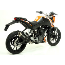 Silencieux Street Thunder ARROW - aluminium dark - embout inox - homologué - KTM DUKE 125 2011-2016 - DUKE 200 2011-2014 2