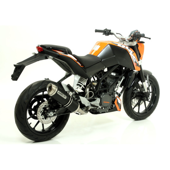 Silencieux Street Thunder ARROW - aluminium dark - embout inox - homologué - KTM DUKE 125 2011-2016 - DUKE 200 2011-2014