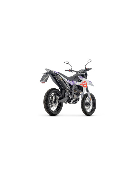 Silencieux Thunder ARROW - aluminium dark - embout carbone - non homologué - APRILIA RX / SX 125 2025-2026