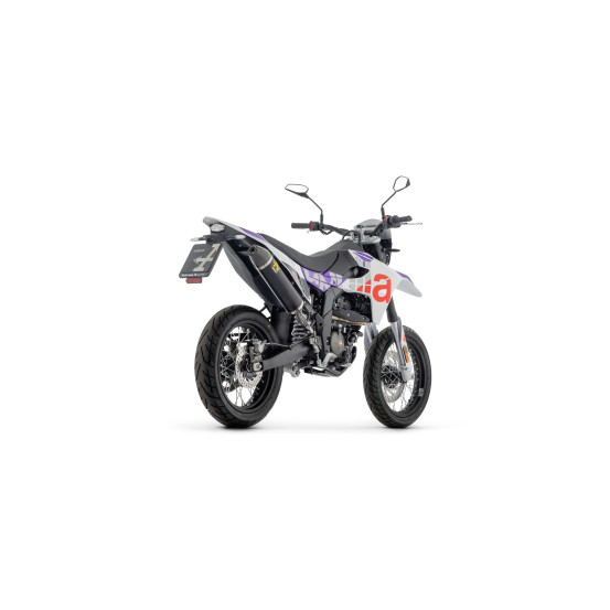 Silencieux Thunder ARROW - aluminium dark - embout carbone - non homologué - APRILIA RX / SX 125 2025-2026