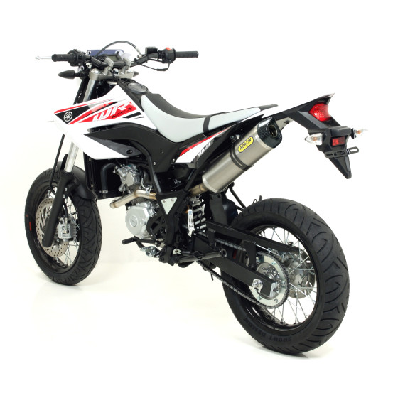 Silencieux Street Thunder ARROW - aluminium dark - embout inox - homologué - YAMAHA WR 125 R/X 2009-2016