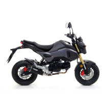Silencieux X-Kone ARROW - inox dark - embout carbone - homologué - HONDA MSX 125 GROM 2016-2020