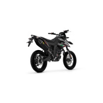 Silencieux Thunder ARROW - aluminium dark - embout carbone - homologué - APRILIA RX / SX 125 2021-2024 2
