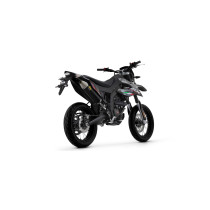 Silencieux Thunder ARROW - aluminium dark - embout inox - homologué - APRILIA RX / SX 125 2021-2024 2