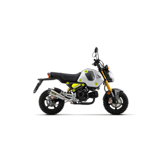 Silencieux X-Kone ARROW - inox - embout carbone - homologué - HONDA MSX 125 GROM 2021-2024