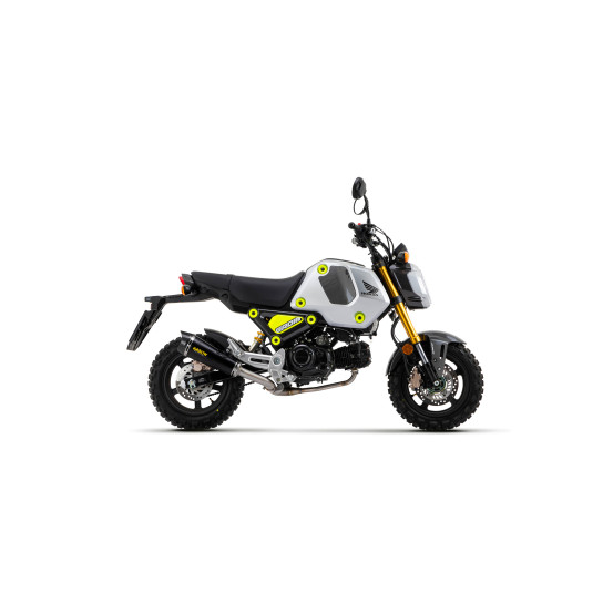 Silencieux X-Kone ARROW - inox dark - embout carbone - homologué - HONDA MSX 125 GROM 2021-2024