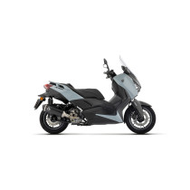 Silencieux Urban ARROW - aluminium dark - embout carbone - non homologué - YAMAHA XMAX 300 2025-2026