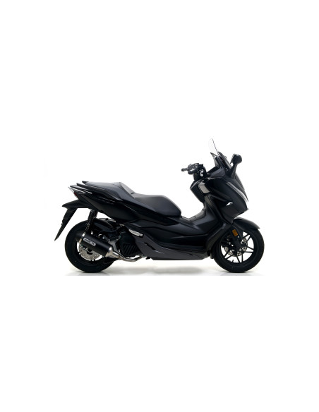 Silencieux Urban ARROW - aluminium dark - embout inox dark - homologué - HONDA FORZA 125 2015-2020