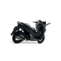 Silencieux Urban ARROW - aluminium dark - embout inox dark - homologué - HONDA FORZA 125 2015-2020 2