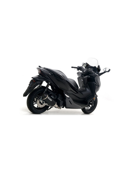 Silencieux Urban ARROW - aluminium dark - embout inox dark - homologué - HONDA FORZA 125 2015-2020
