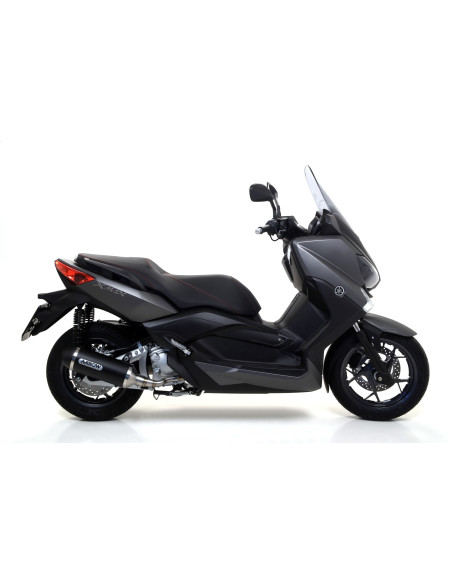 Silencieux Urban ARROW - aluminium dark - embout inox dark - homologué - YAMAHA XMAX 250 2009-2016