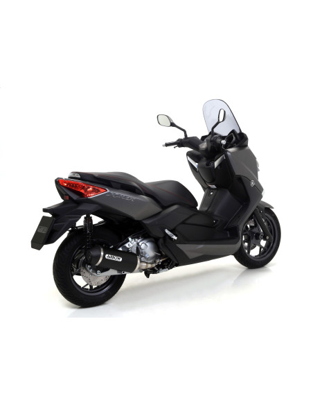 Silencieux Urban ARROW - aluminium dark - embout inox dark - homologué - YAMAHA XMAX 250 2009-2016