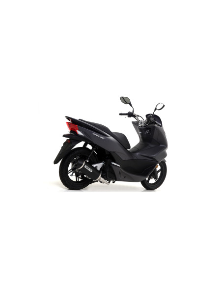 Silencieux Urban ARROW - aluminium dark - embout inox dark - homologué - HONDA