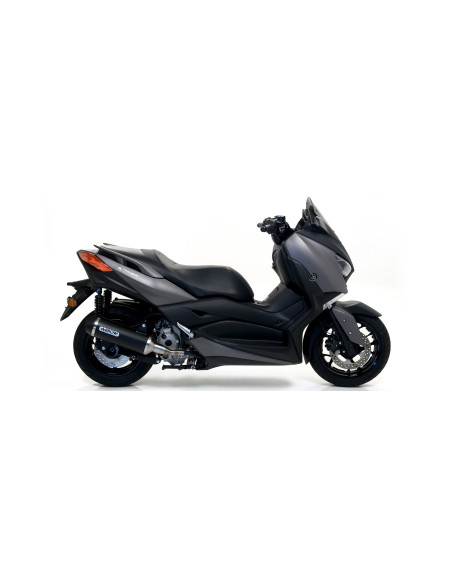 Silencieux Urban ARROW - aluminium dark - embout inox dark - homologué - YAMAHA XMAX 300 2017-2020