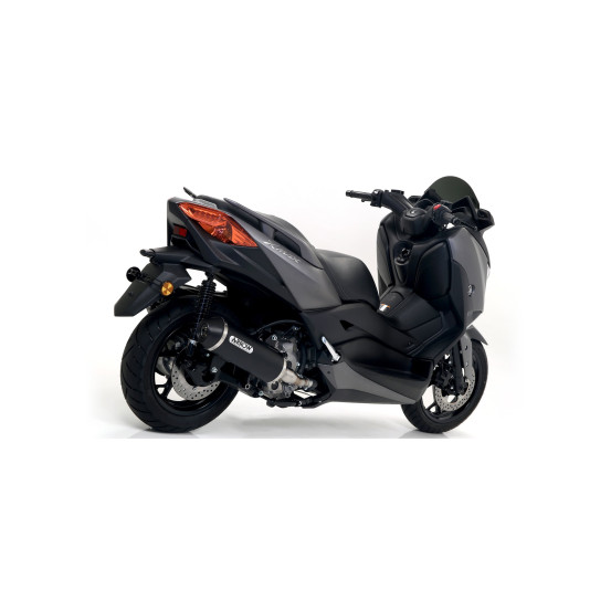 Silencieux Urban ARROW - aluminium dark - embout inox dark - homologué - YAMAHA XMAX 300 2017-2020