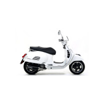 Silencieux Urban ARROW - aluminium dark - embout inox dark - homologué - PIAGGIO