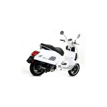 Silencieux Urban ARROW - aluminium dark - embout inox dark - homologué - PIAGGIO 2