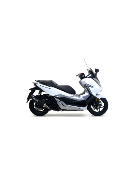 Silencieux Urban ARROW - aluminium dark - embout inox dark - homologué - HONDA FORZA 300 2018-2020
