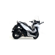Silencieux Urban ARROW - aluminium dark - embout inox dark - homologué - HONDA FORZA 300 2018-2020 2