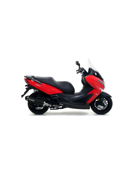 Silencieux Urban ARROW - aluminium dark - embout inox dark - homologué - KYMCO X-TOWN 300 2017-2020