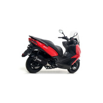 Silencieux Urban ARROW - aluminium dark - embout inox dark - homologué - KYMCO X-TOWN 300 2017-2020 2