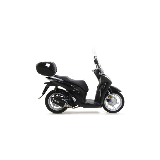 Silencieux Urban ARROW - aluminium dark - embout inox dark - homologué - HONDA SH 125I - SH 150I 2020-2023