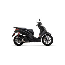 Silencieux Urban ARROW - aluminium dark - embout inox dark - homologué - PIAGGIO