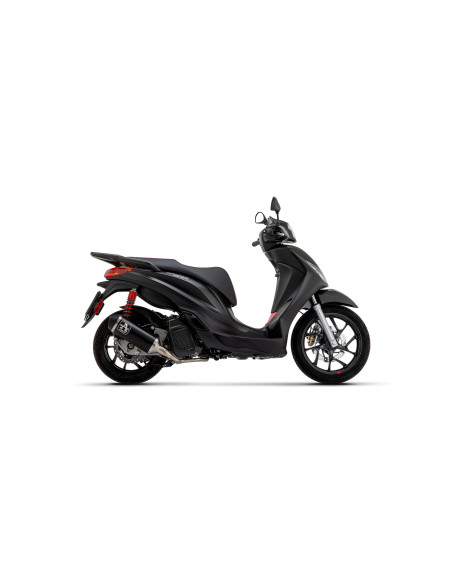 Silencieux Urban ARROW - aluminium dark - embout inox dark - homologué - PIAGGIO