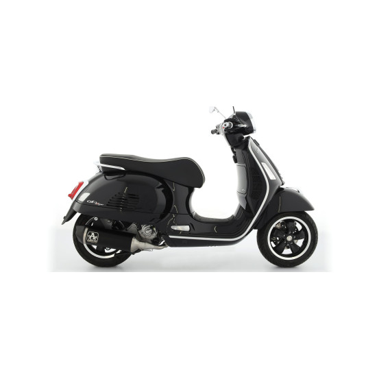 Silencieux Urban ARROW - aluminium dark - embout carbone - homologué - PIAGGIO