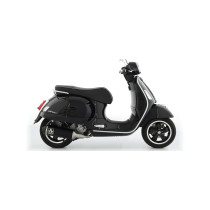 Silencieux Urban ARROW - aluminium dark - embout inox dark - homologué - PIAGGIO