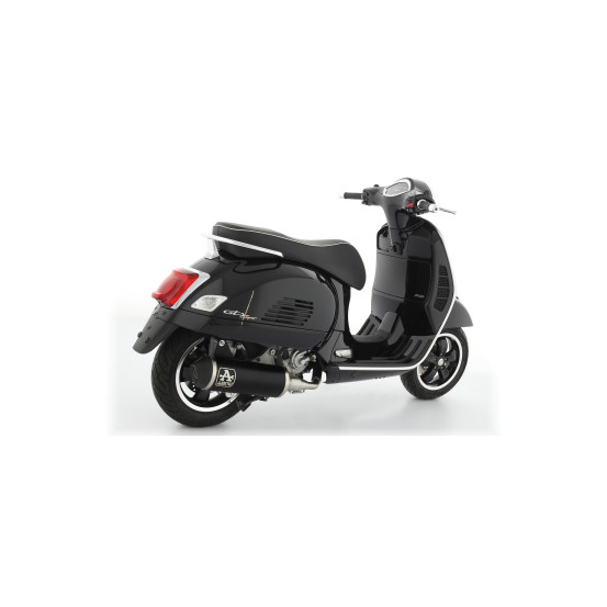 Silencieux Urban ARROW - aluminium dark - embout inox dark - homologué - PIAGGIO