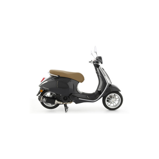 Silencieux Urban ARROW - aluminium dark - embout carbone - homologué - PIAGGIO VESPA PRIMAVERA 125 - VESPA SPRINT 125 2021-23