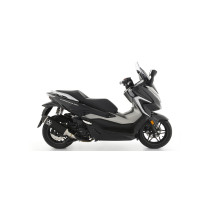 Silencieux Urban ARROW - aluminium dark - embout carbone - homologué - HONDA FORZA 350 2021-2024 - SH 350 2021-2023