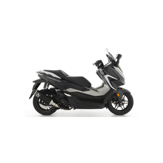 Silencieux Urban ARROW - aluminium dark - embout carbone - homologué - HONDA FORZA 350 2021-2024 - SH 350 2021-2023